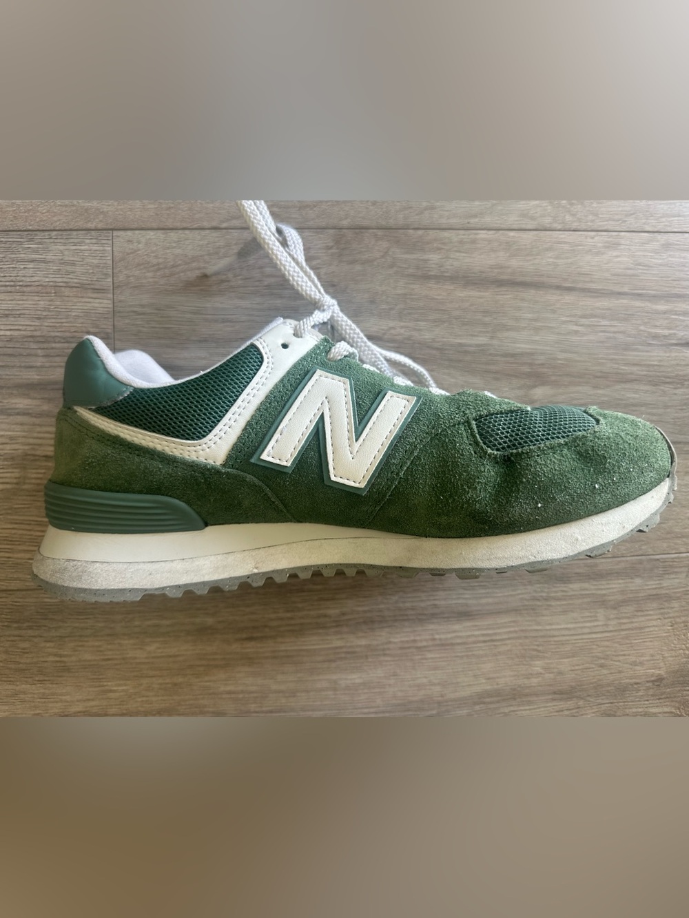 New Balance574 Green Classic Suede Sneaker